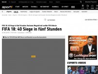 Bild zum Artikel: 40 Siege in fünf Stunden: Bochum-Gamer im FIFA-Rausch