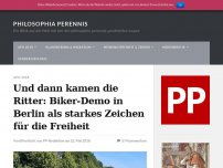 Bild zum Artikel: Und dann kamen die Ritter: Biker-Demo in Berlin als starkes Zeichen für die Freiheit