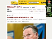 Bild zum Artikel: Rheinland-Pfalz: AfD zahlt Demo-Teilnehmern 50 Euro<br/>
