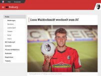Bild zum Artikel: Luca Waldschmidt wechselt zum SC | SC Freiburg