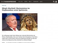 Bild zum Artikel: Häupl-Abschied: Marienstatue im Stephansdom weint Spritzwein