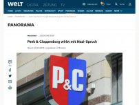 Bild zum Artikel: Peek & Cloppenburg wirbt mit Nazi-Spruch