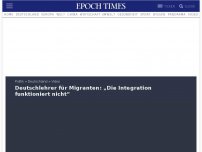 Bild zum Artikel: Deutschlehrer für Migranten: „Die Integration funktioniert nicht“