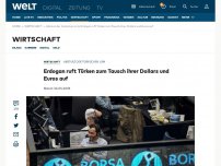 Bild zum Artikel: Erdogan ruft Türken zum Tausch ihrer Dollars und Euros auf