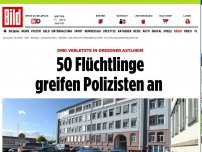 Bild zum Artikel: Bei Tumulten in Asylheim - Flüchtlinge verletzten Polizisten in Dresden