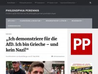 Bild zum Artikel: „Ich demonstriere für die AfD. Ich bin Grieche – und kein Nazi!“
