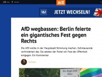 Bild zum Artikel: AfD wegbassen: Berlin feierte ein gigantisches Fest gegen Rechts