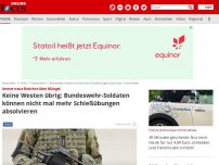 Bild zum Artikel: Immer neue Berichte über Mängel - Keine Westen übrig: Bundeswehr-Soldaten können nicht mal mehr Schießübungen absolvieren