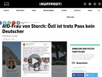 Bild zum Artikel: AfD-Frau von Storch: Özil ist trotz Pass kein Deutscher