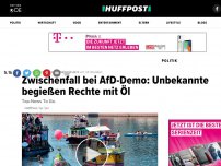 Bild zum Artikel: Zwischenfall bei AfD-Demo: Gegendemonstranten begießen Rechte mit Öl