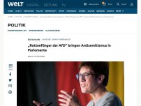 Bild zum Artikel: „Rattenfänger der AfD“ bringen Antisemitismus in Parlamente