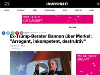 Bild zum Artikel: Ex-Trump-Berater Bannon über Merkel: 'Arrogant, inkompetent, destruktiv'