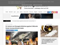 Bild zum Artikel: EU-Verbot von Einwegstrohhalmen geplant: Wütende Kinder brennen Brüssel nieder