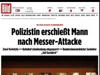 Bild zum Artikel: Im Zug nach Flensburg - Polizistin erschießt Mann nach Messer-Attacke