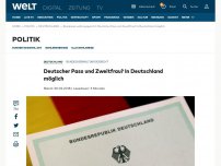 Bild zum Artikel: Deutscher Pass und Zweitfrau? In Deutschland möglich