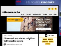 Bild zum Artikel: Dänemark verbietet religiöse Vollverschleierung | Männersache