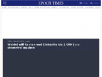 Bild zum Artikel: Weidel will Renten und Einkünfte bis 2.000 Euro steuerfrei machen