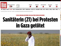 Bild zum Artikel: Von israelischen Soldaten - Sanitäterin (21) bei Protesten in Gaza erschossen