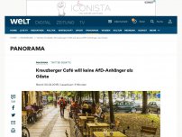 Bild zum Artikel: Kreuzberger Café will keine „Nazis“ und AfDler als Gäste