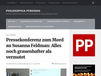 Bild zum Artikel: Pressekonferenz zum Mord an Susanna Feldmann: Alles noch grauenhafter als vermutet