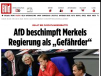 Bild zum Artikel: Eklat im Bundestag - AfD beschimpft Merkels Regierung als „Gefährder“