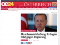 Bild zum Artikel: Moscheenschließung: Erdogan tobt gegen Regierung