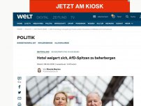 Bild zum Artikel: Hotel weigert sich, AfD-Spitzen zu beherbergen