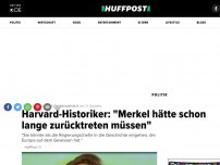 Bild zum Artikel: Harvard-Historiker: 'Merkel hätte schon lange zurücktreten müssen'