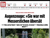 Bild zum Artikel: Frau in Park in NRW erstochen - Augenzeuge: »Sie war mit Messerstichen übersät