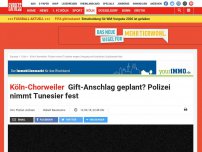Bild zum Artikel: Köln-Chorweiler: „Umgang mit toxischen Substanzen“: Polizei nimmt Tunesier fest