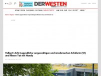 Bild zum Artikel: Velbert: Acht Jugendliche vergewaltigen und missbrauchen Schülerin (13) und filmen Tat mit Handy