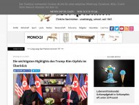 Bild zum Artikel: Die wichtigsten Highlights des Trump-Kim-Gipfels im Überblick