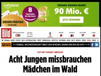 Bild zum Artikel: Tat mit Handy gefilmt - Acht Jungen missbrauchen Mädchen (13) im Wald