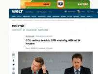 Bild zum Artikel: CDU verliert deutlich, SPD einstellig, AfD bei 24 Prozent