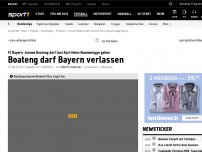 Bild zum Artikel: Transfer-Hammer: Boateng darf Bayern verlassen