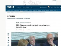 Bild zum Artikel: CDU-Abgeordneter bringt Vertrauensfrage von Merkel in Spiel