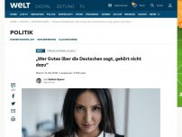 Bild zum Artikel: „Wer Gutes über die Deutschen sagt, gehört nicht dazu“