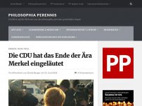 Bild zum Artikel: Die CDU hat das Ende der Ära Merkel eingeläutet