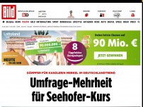 Bild zum Artikel: Deutschlandtrend - Umfrage-Mehrheit für Seehofer-Kurs