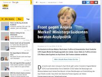 Bild zum Artikel: Front gegen Angela Merkel? Ministerpräsidenten beraten Asylpolitik