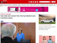 Bild zum Artikel: Koalition auf der Kippe - Die CSU hat Merkel zum Freiwild erklärt – aber keiner weiß, wie es jetzt weitergeht