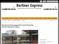 Bild zum Artikel: Bundesverfassungsgericht: Auch Deutsche dürfen Zweitfrau haben