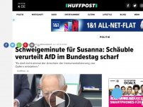 Bild zum Artikel: Schäuble verurteilt AfD-Schweigeminute für Susanna im Bundestag  scharf
