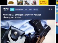 Bild zum Artikel: Koblenz: 27-jähriger Syrer von Polizist niedergeschossen