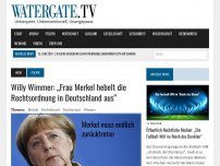 Bild zum Artikel: Willy Wimmer: „Frau Merkel hebelt die Rechtsordnung in Deutschland aus“
