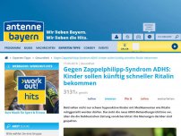 Bild zum Artikel: Gegen Zappelphilipp-Syndrom ADHS: Kinder sollen künftig schneller Ritalin bekommen