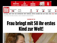 Bild zum Artikel: Vater ist 72 - Frau bringt mit 58 ihr erstes Kind zur Welt!