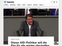 Bild zum Artikel: Dieser AfD-Politiker will die Ehe für alle wieder abschaffen