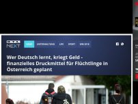Bild zum Artikel: Wer Deutsch lernt, kriegt Geld - finanzielles Druckmittel für Flüchtlinge in Österreich geplant