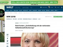 Bild zum Artikel: Roth fordert „Zurückhaltung mit der nationalen Selbstbeweihräucherung“